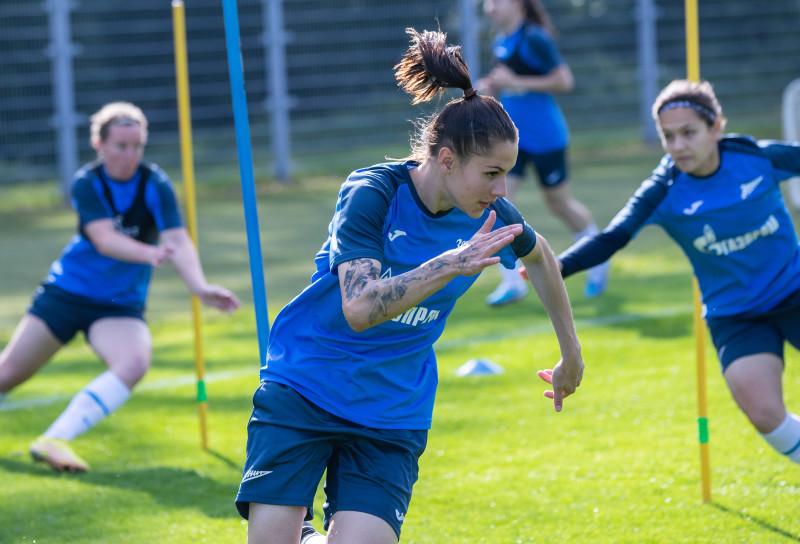 Открытая тренировка женской команды «Зенит» перед матчем с «Краснодаром»