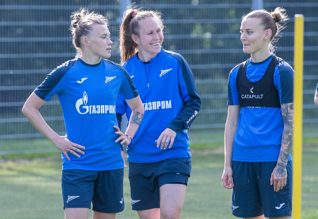 Открытая тренировка женской команды «Зенит» перед матчем с «Краснодаром»