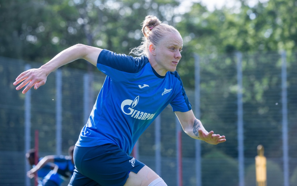 Открытая тренировка женской команды «Зенит» перед матчем с «Краснодаром»