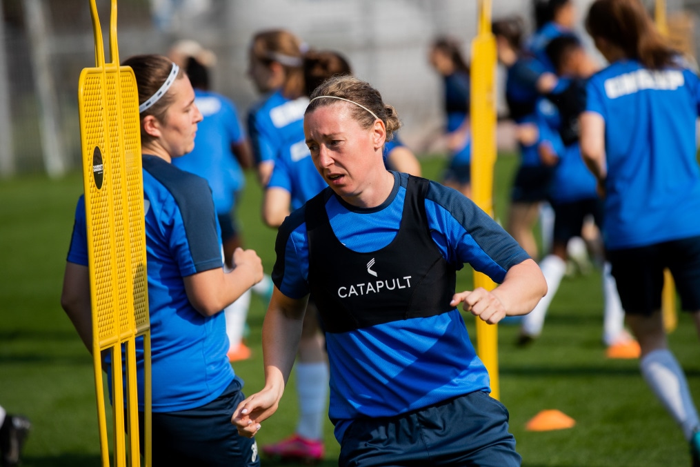 Тренировка женской команды «Зенит» перед матчем за Суперкубок с ЦСКА