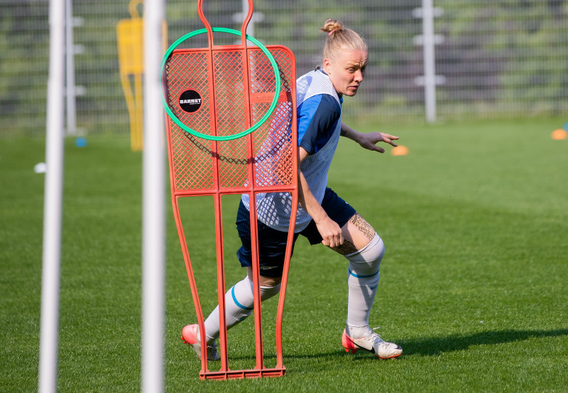 Тренировка женской команды «Зенит» перед матчем за Суперкубок с ЦСКА