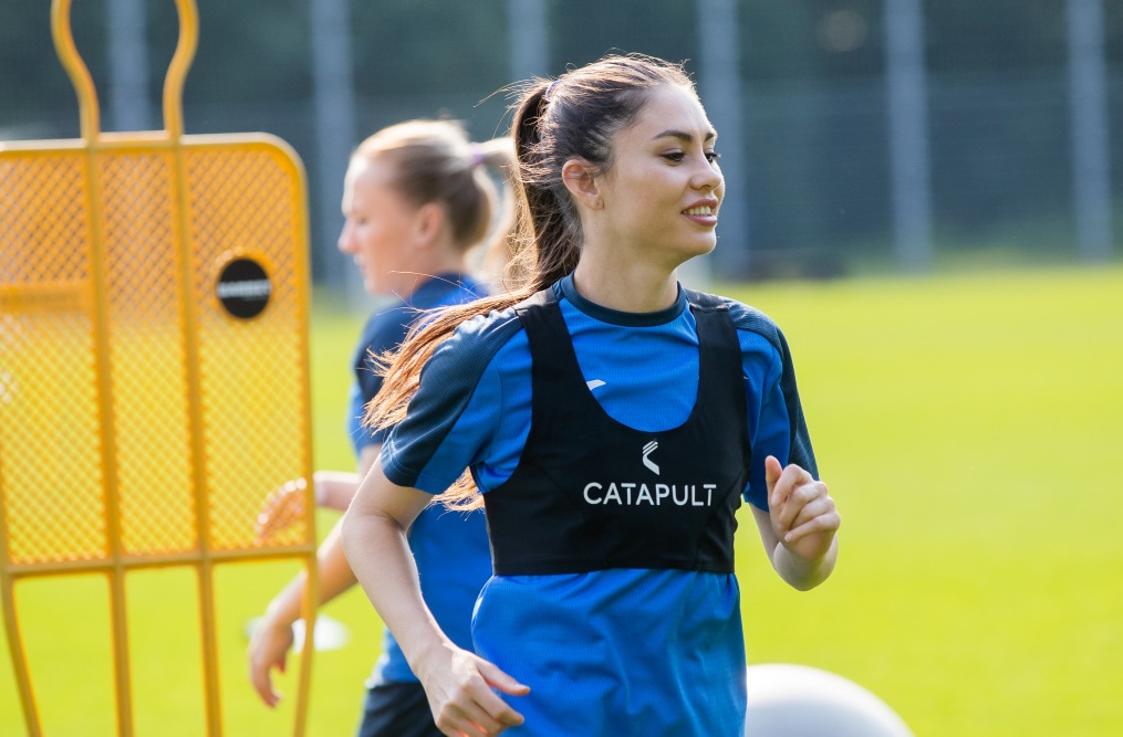 Тренировка женской команды «Зенит» перед матчем за Суперкубок с ЦСКА