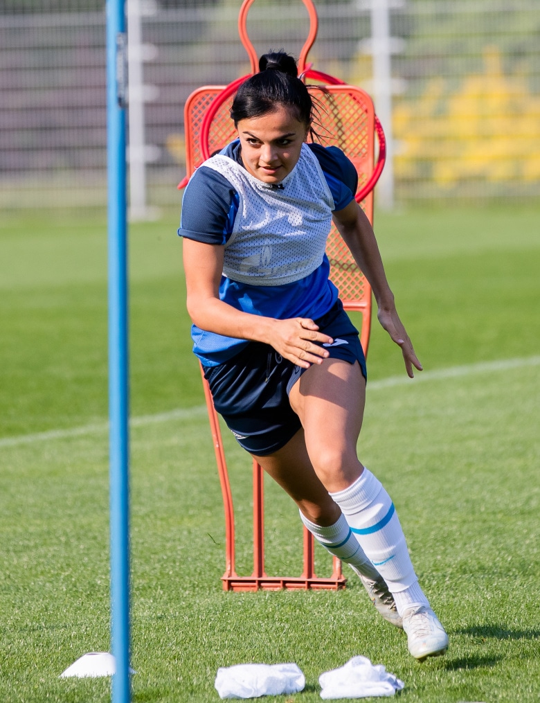 Тренировка женской команды «Зенит» перед матчем за Суперкубок с ЦСКА