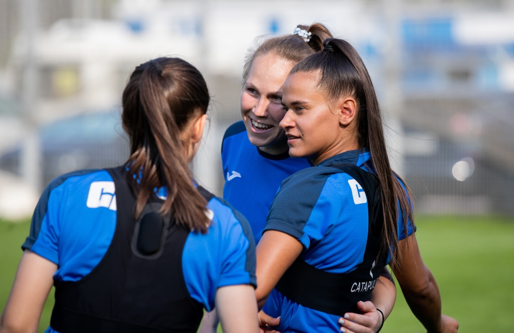 Тренировка женской команды «Зенит» перед матчем за Суперкубок с ЦСКА