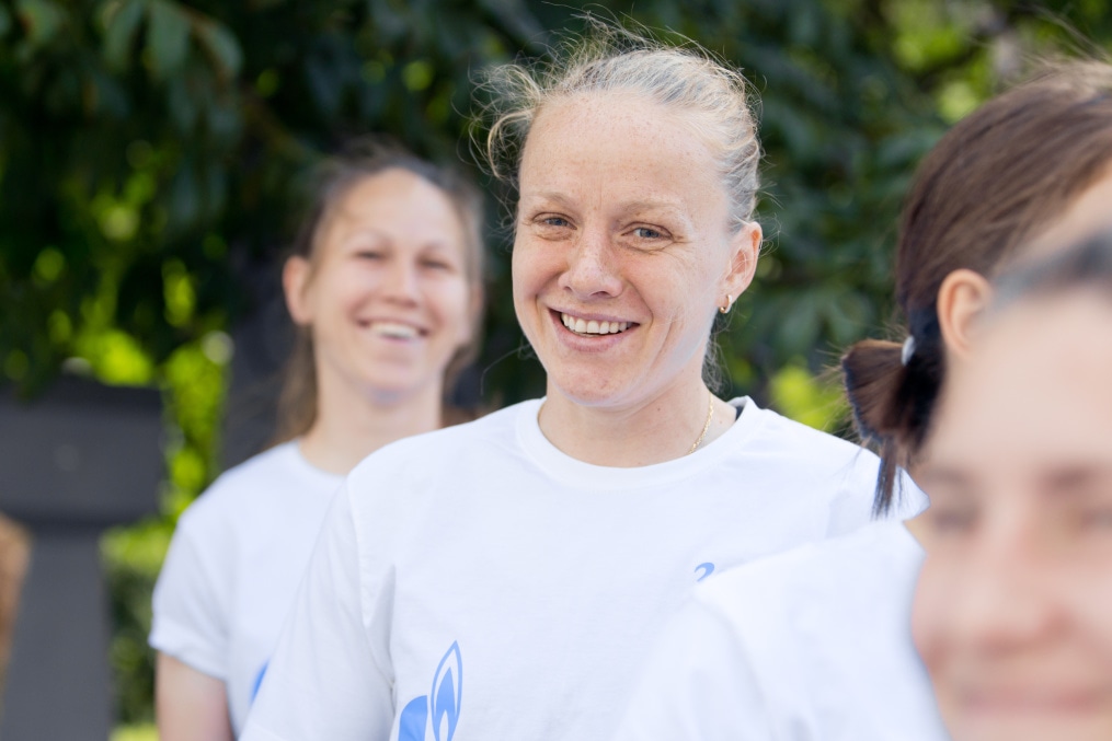 Утренняя прогулка женской команды в Москве