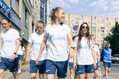 Утренняя прогулка женской команды в Москве