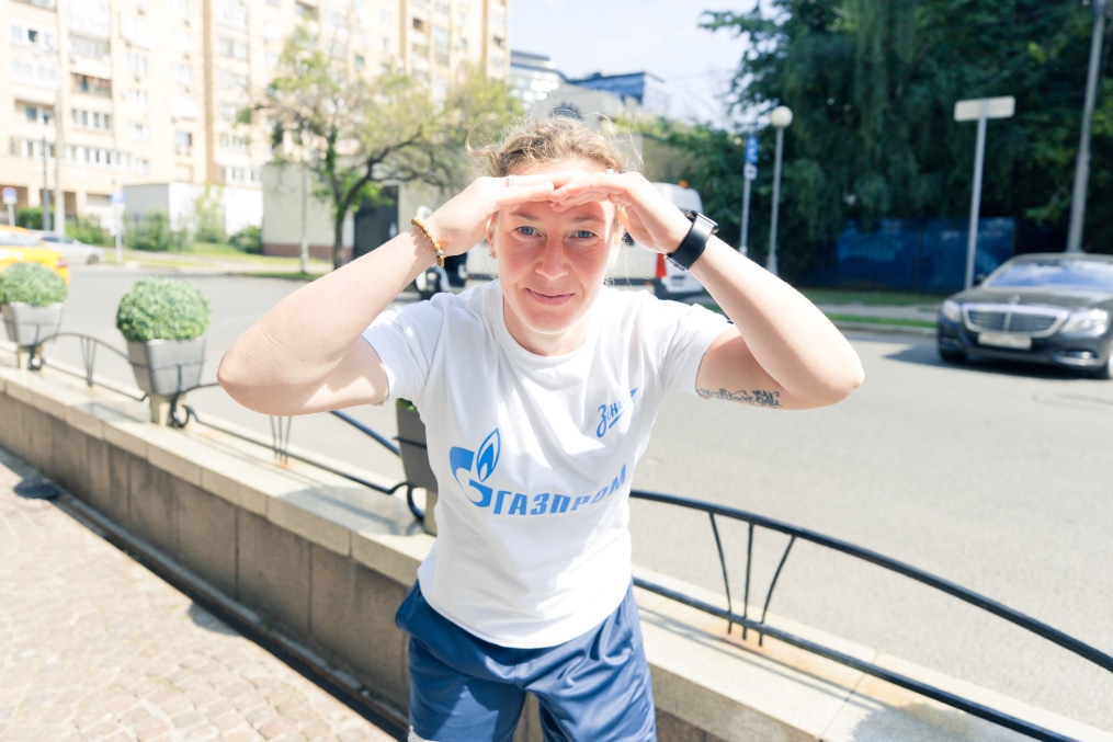 Утренняя прогулка женской команды в Москве