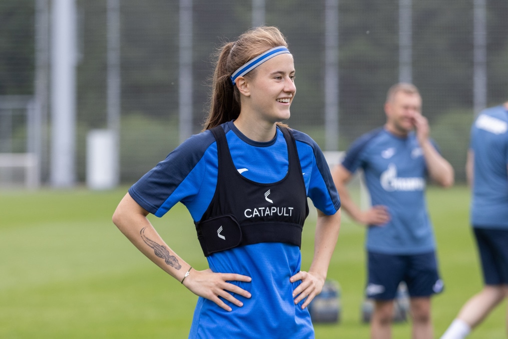 Тренировка женской команды «Зенит»