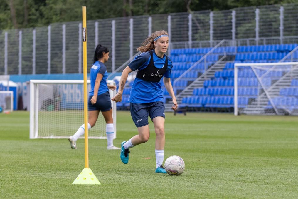 Тренировка женской команды «Зенит»