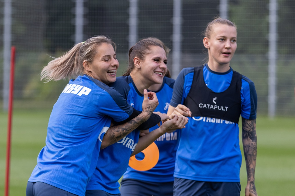 Тренировка женской команды «Зенит»