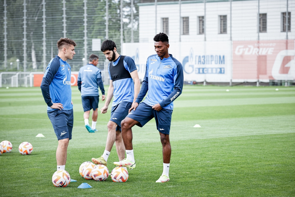 Тренировка «Зенита» перед матчем с «Црвеной Звездой»