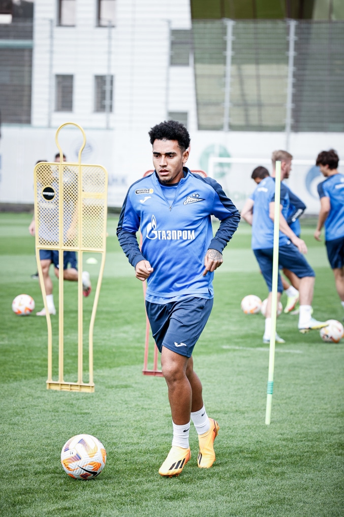Тренировка «Зенита» перед матчем с «Црвеной Звездой»