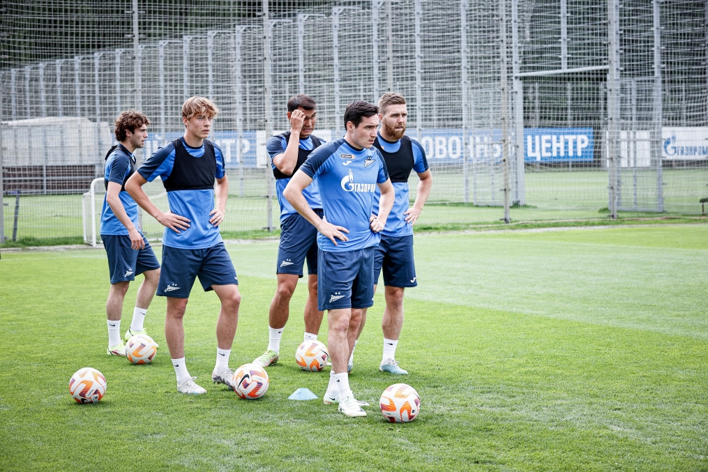 Тренировка «Зенита» перед матчем с «Црвеной Звездой»