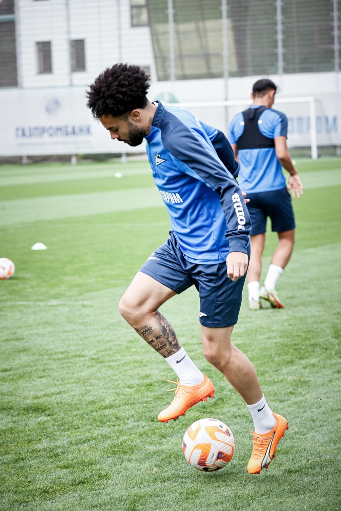 Тренировка «Зенита» перед матчем с «Црвеной Звездой»