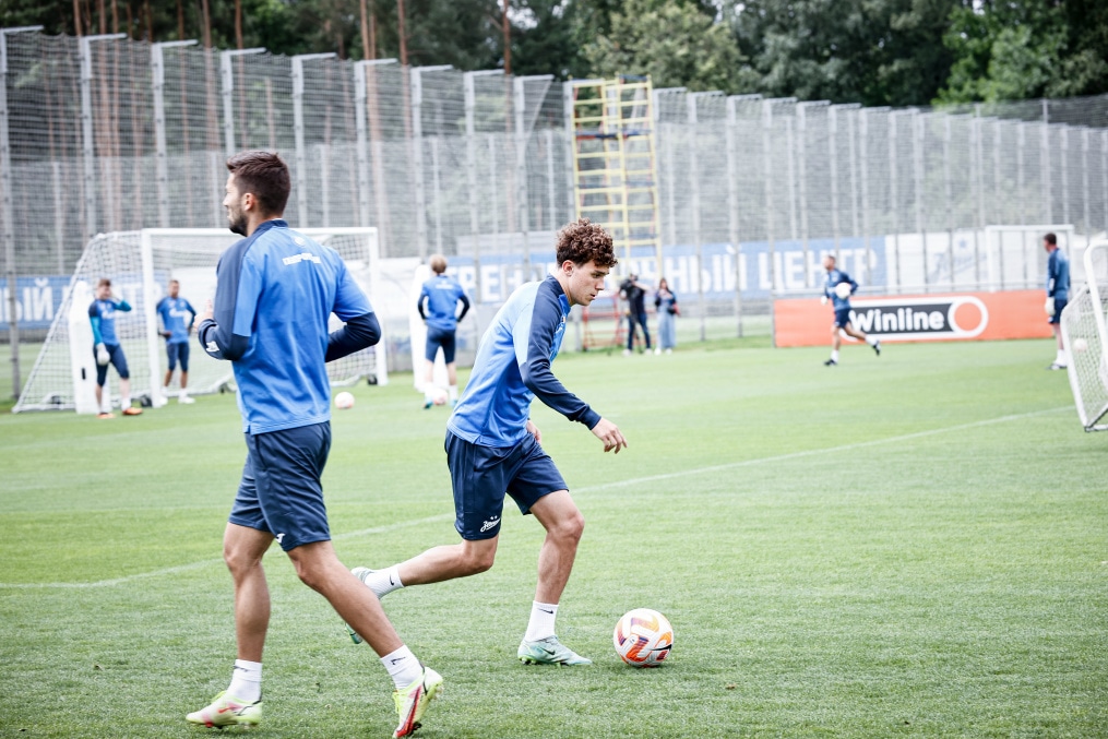 Тренировка «Зенита» перед матчем с «Црвеной Звездой»