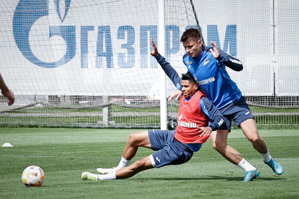Тренировка «Зенита» перед матчем с «Црвеной Звездой»