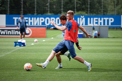 Тренировка «Зенита» перед матчем с «Црвеной Звездой»