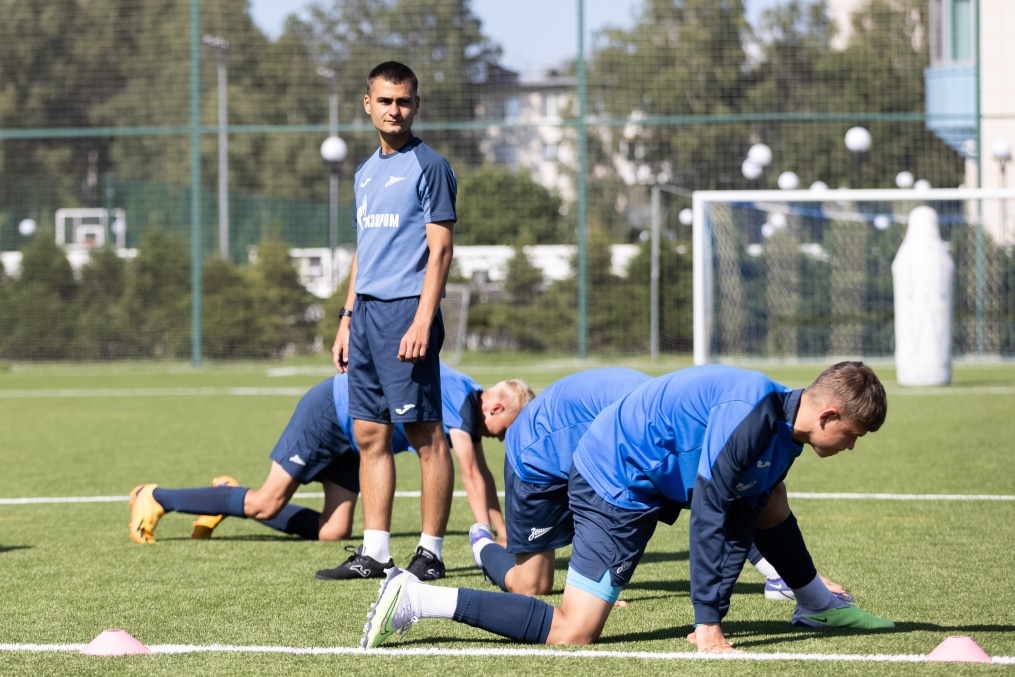 Тренировка «Зенита»-2008 в «Газпром»-Академии ФК «Зенит»