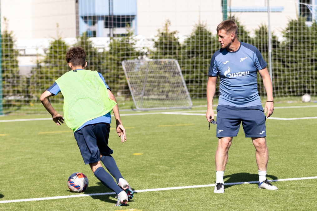 Тренировка «Зенита»-2008 в «Газпром»-Академии ФК «Зенит»