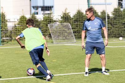 Тренировка «Зенита»-2008 в «Газпром»-Академии ФК «Зенит»