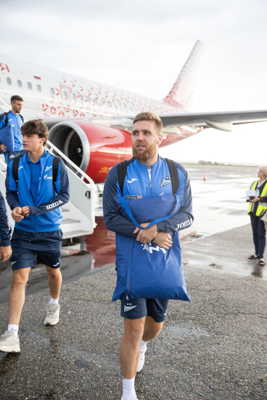 Прибытие команды «Зенит» в Ставрополь и отъезд в Ростов-на-Дону на матч с «Ростовом»