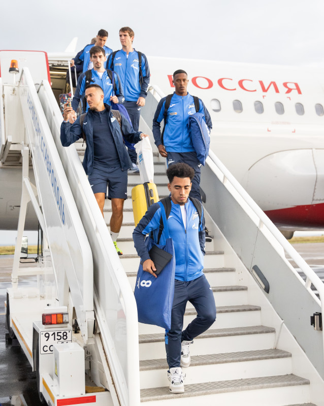 Прибытие команды «Зенит» в Ставрополь и отъезд в Ростов-на-Дону на матч с «Ростовом»