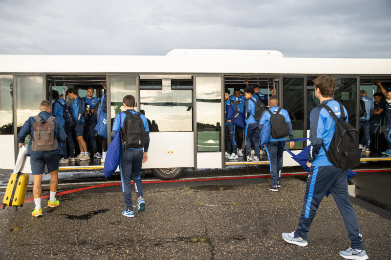 Прибытие команды «Зенит» в Ставрополь и отъезд в Ростов-на-Дону на матч с «Ростовом»