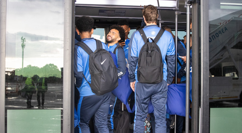 Прибытие команды «Зенит» в Ставрополь и отъезд в Ростов-на-Дону на матч с «Ростовом»