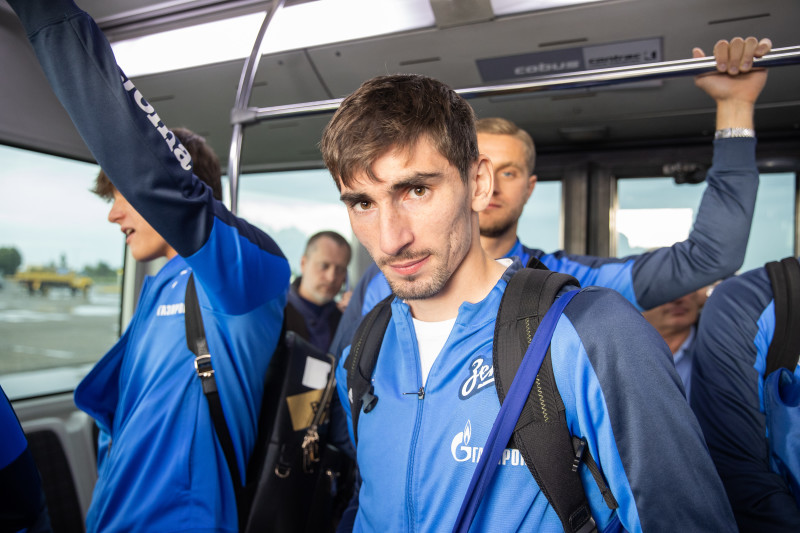 Прибытие команды «Зенит» в Ставрополь и отъезд в Ростов-на-Дону на матч с «Ростовом»