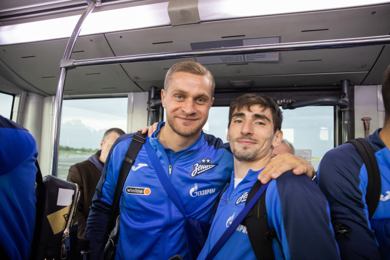 Прибытие команды «Зенит» в Ставрополь и отъезд в Ростов-на-Дону на матч с «Ростовом»