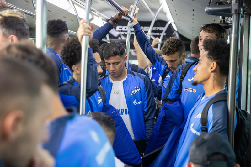 Прибытие команды «Зенит» в Ставрополь и отъезд в Ростов-на-Дону на матч с «Ростовом»