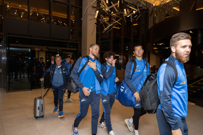 Прибытие команды «Зенит» в город Ростов-на-Дону на матч с «Ростовом»