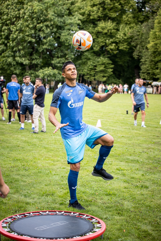 Открытая тренировка «Зенита» в Михайловском саду