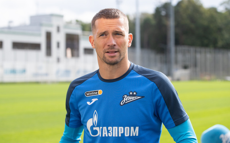 Михаил Кержаков на пресс-брифинге перед матчем с ЦСКА