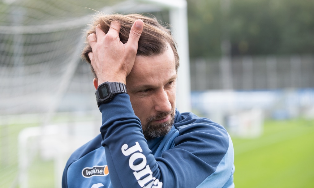 Сергей Семак на пресс-брифинге перед матчем с ЦСКА