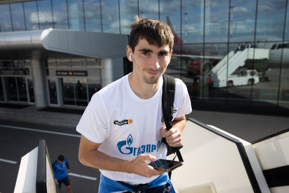 Вылет команды «Зенит» на матч с ЦСКА