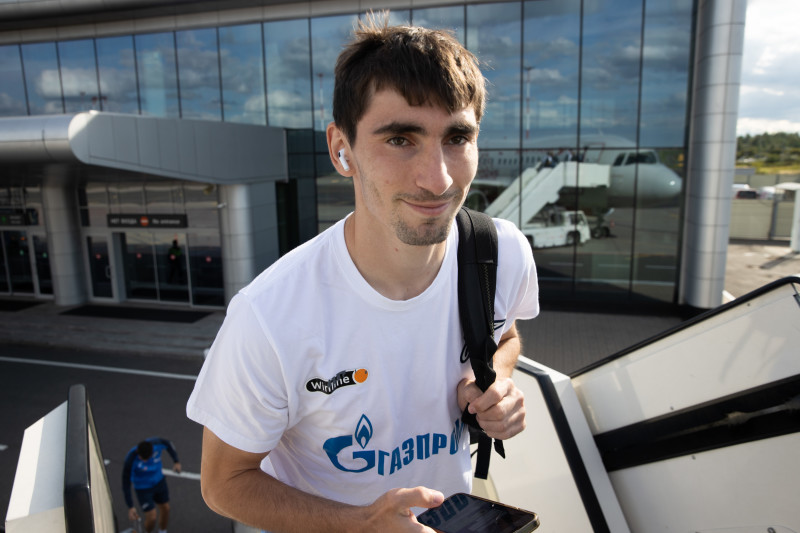 Вылет команды «Зенит» на матч с ЦСКА