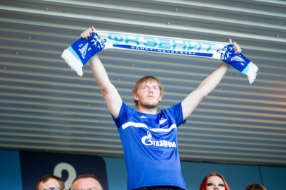 Болельщики на матче Cуперлиги 2023, «Зенит» — «Рязань-ВДВ»