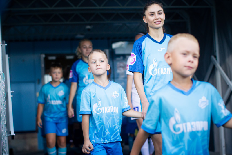 Детское сопровождение «Зенит-Чемпионика» на матче «Зенит» — «Рязань ВДВ»