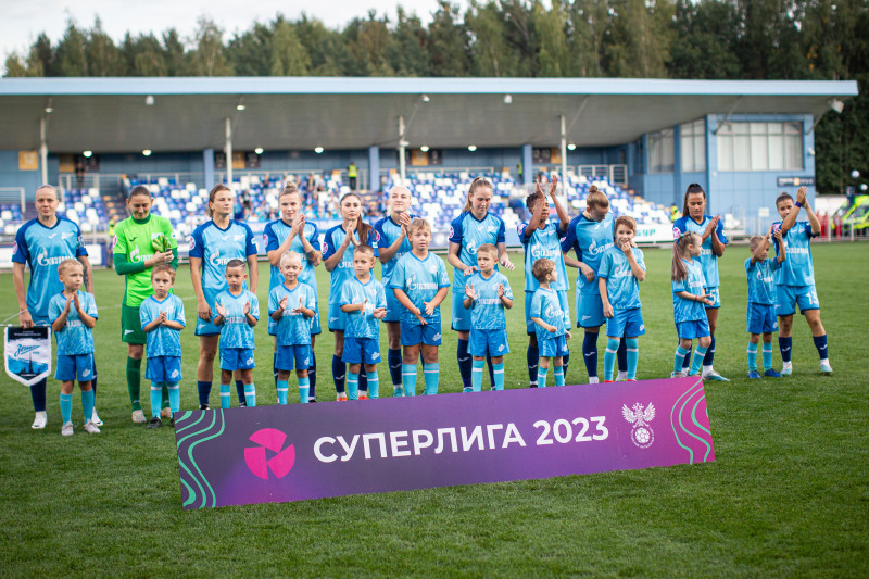 Детское сопровождение «Зенит-Чемпионика» на матче «Зенит» — «Рязань ВДВ»