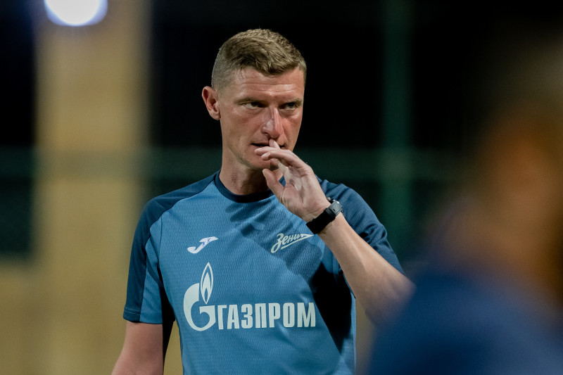 Тренировка молодежной команды «Зенит» перед матчем с ФК «Аль-Иттихад»