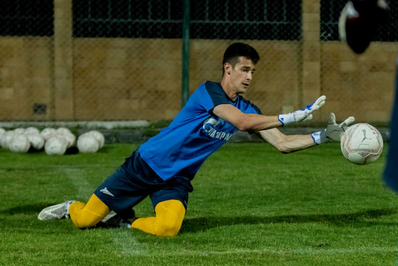 Тренировка молодежной команды «Зенит» перед матчем с ФК «Аль-Иттихад»