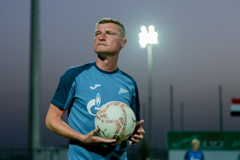 Тренировка молодежной команды «Зенит» перед матчем с ФК «Аль-Иттихад»