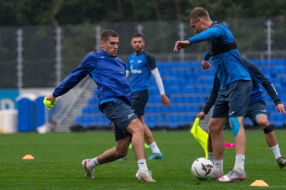 Тренировка «Зенита»-2 перед матчем с «Динамо» СПб