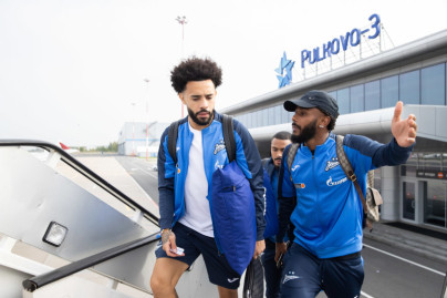 Вылет команды «Зенит» на матч с «Оренбургом»