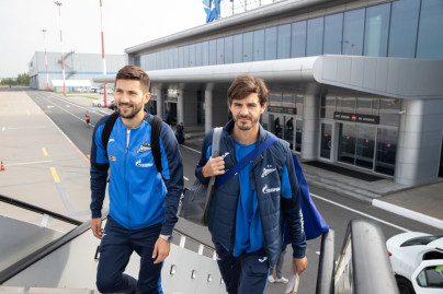 Вылет команды «Зенит» на матч с «Оренбургом»