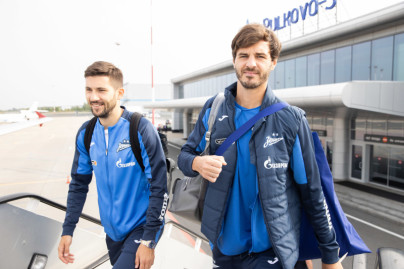 Вылет команды «Зенит» на матч с «Оренбургом»