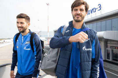 Вылет команды «Зенит» на матч с «Оренбургом»