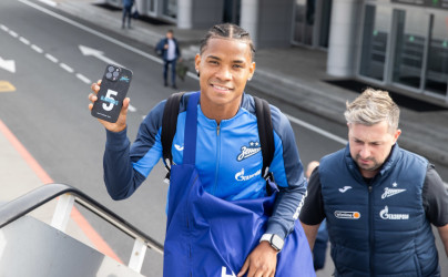 Вылет команды «Зенит» на матч с «Оренбургом»