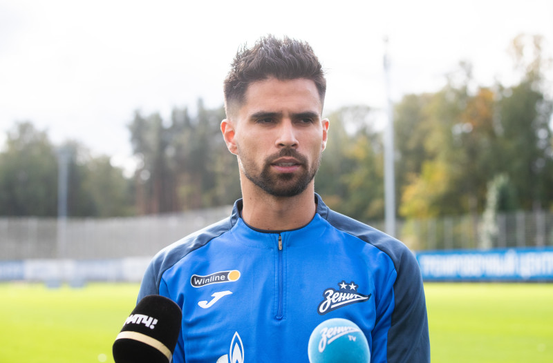 Родригао на пресс-брифинге перед матчем с «Сочи»